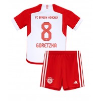Bayern Munich Leon Goretzka #8 Domaci Dres za djecu 2023-24 Kratak Rukav (+ Kratke hlače)